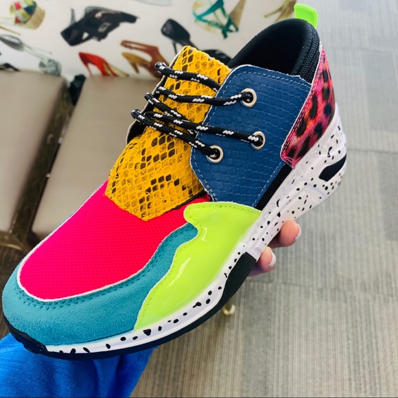 Multi patterned platform sneaker - Picture 3 of 6